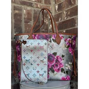 Louis Vuitton Neverfull NM Tote Limited Edition Garden Monogram Canvas MM 54798